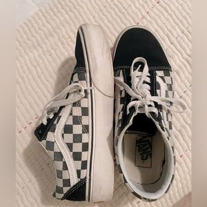 Women checkered vans